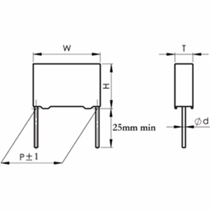 CBB442B型电容降压专用金属化聚丙烯薄膜交流电容器（MPPB壳式）