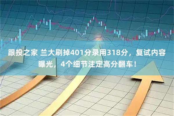 跟投之家 兰大刷掉401分录用318分，复试内容曝光，4个细节注定高分翻车！