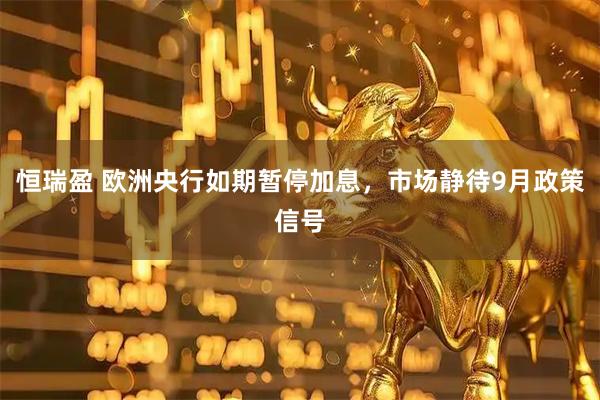 恒瑞盈 欧洲央行如期暂停加息，市场静待9月政策信号
