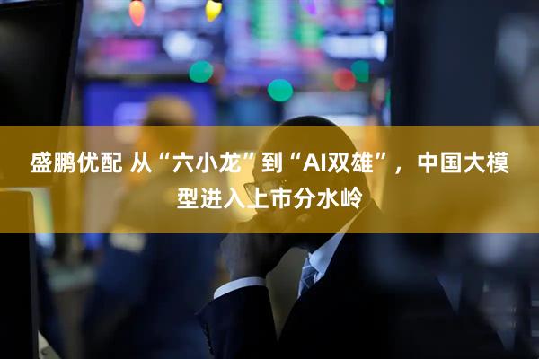 盛鹏优配 从“六小龙”到“AI双雄”，中国大模型进入上市分水岭