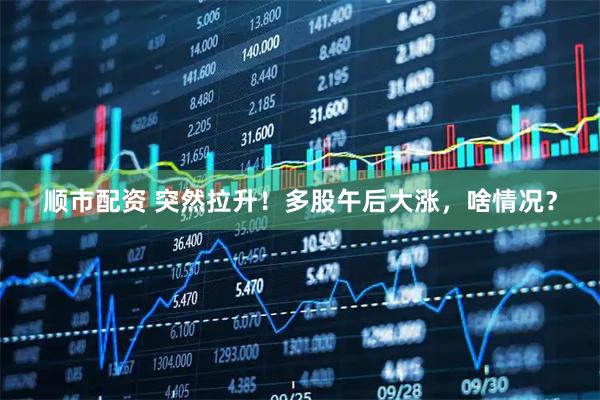 顺市配资 突然拉升！多股午后大涨，啥情况？