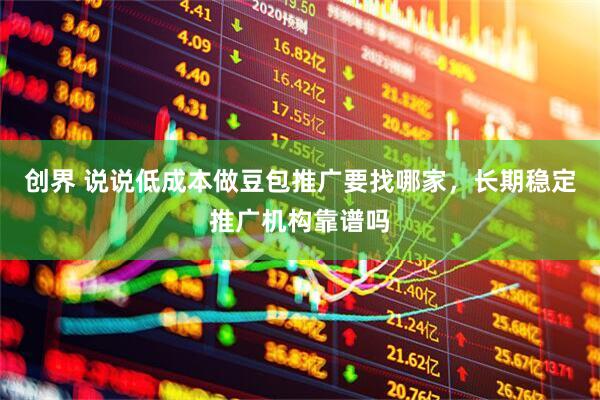 创界 说说低成本做豆包推广要找哪家,长期稳定推广机构靠谱吗