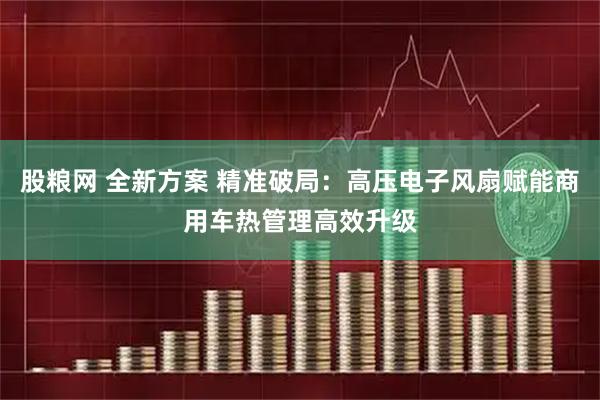 股粮网 全新方案 精准破局：高压电子风扇赋能商用车热管理高效升级