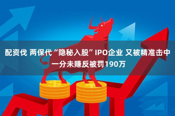 配资伐 两保代“隐秘入股”IPO企业 又被精准击中 一分未赚反被罚190万
