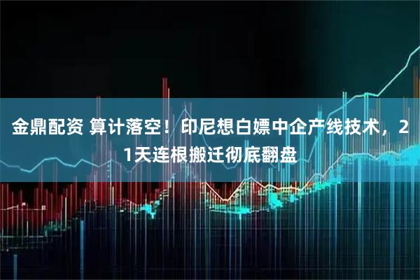 金鼎配资 算计落空！印尼想白嫖中企产线技术，21天连根搬迁彻底翻盘